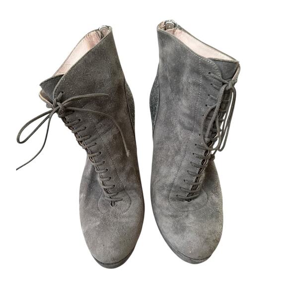 Boots Miu Miu Grey size 39 EU in Suede ( US 8) - Picture 2 of 15